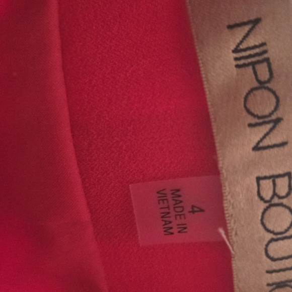 Vintage nipon boutique red shacket women's size 4 - Picture 4 of 5